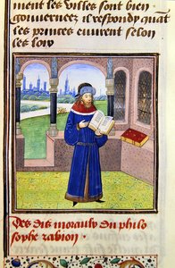 Zabion, fra Histoire des Philosophes, sent på 1400-tallet (vellum) av French School