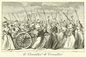 til Versailles! til Versailles! av French School