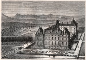 utsikt over slottet Rosny av French School