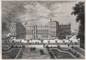 view of the castle of Saint-Germain (Saint Germain) (Seine and Oise) under Henri IV - engraving from “” L