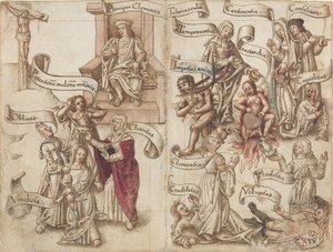 "Utslette sporet av potten i asken" [fol. 32 verso / 33 recto] av French early 16th Century