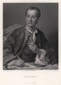 Portrett av forfatteren, essayisten og filosofen Denis Diderot 1713-1784, midten av 1700-tallet av French master.
