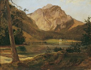 Den fremre Langbathsee med Höllengebirge