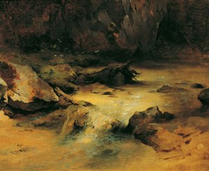 Wildbach av Friedrich August Mathias Gauermann
