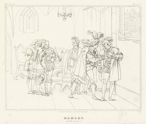 Hamlet, akt III, scene 2 (gravering)