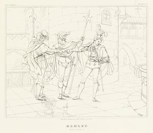 Hamlet, akt I, scene 5 (gravering)