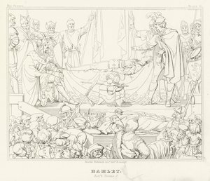 Hamlet, akt V, scene 2 (gravering) av Friedrich August Moritz Retzsch