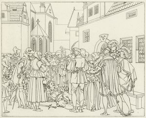 Illustrasjon for Goethes Faust av Friedrich August Moritz Retzsch