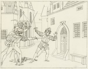 Illustrasjon for Goethes Faust av Friedrich August Moritz Retzsch