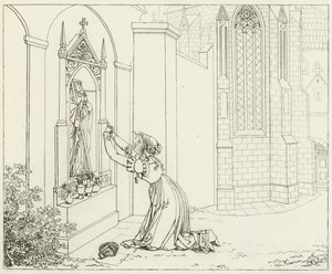 Illustrasjon for Goethes Faust av Friedrich August Moritz Retzsch