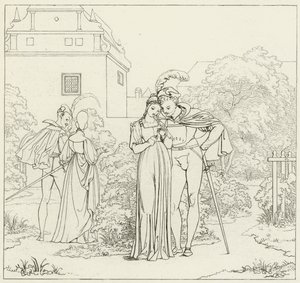 Illustrasjon for Goethes Faust av Friedrich August Moritz Retzsch