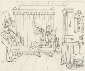 Illustrasjon for Goethes Faust av Friedrich August Moritz Retzsch