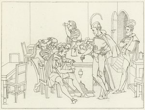 Illustrasjon for Goethes Faust av Friedrich August Moritz Retzsch