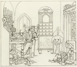 Illustrasjon for Goethes Faust av Friedrich August Moritz Retzsch