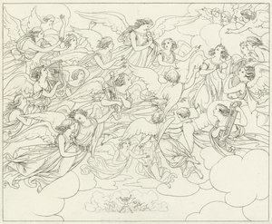 Illustrasjon for Goethes Faust av Friedrich August Moritz Retzsch