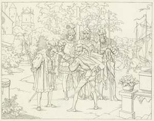 Illustrasjon for Goethes Faust av Friedrich August Moritz Retzsch