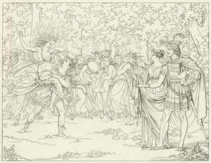 Illustrasjon for Goethes Faust av Friedrich August Moritz Retzsch