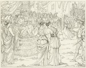 Illustrasjon for Goethes Faust av Friedrich August Moritz Retzsch