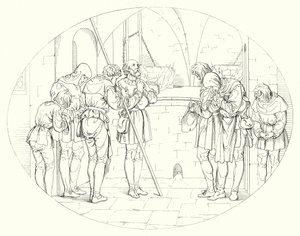 Illustrasjon for Schillers Lied von der Glocke, eller The Song Of The Bell (gravering) av Friedrich August Moritz Retzsch