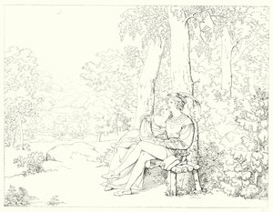 Illustrasjon for Schillers Lied von der Glocke, eller The Song Of The Bell (gravering) av Friedrich August Moritz Retzsch