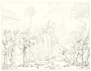 Illustrasjon for Schillers Lied von der Glocke, eller The Song Of The Bell (gravering) av Friedrich August Moritz Retzsch