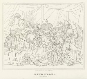 King Lear, akt V, scene 3 (gravering) av Friedrich August Moritz Retzsch