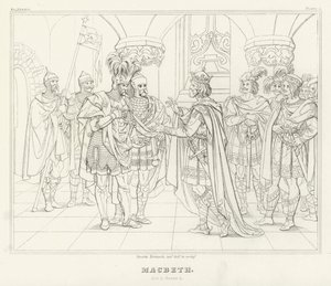 Macbeth, akt I, scene 4 (gravering)