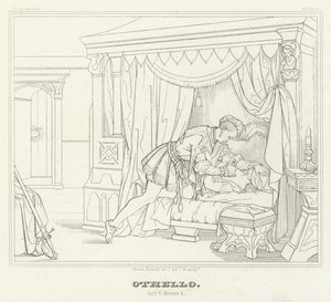 Othello, akt V, scene 2 (gravering) av Friedrich August Moritz Retzsch
