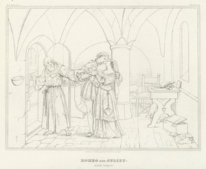 Romeo og Julie, akt II, scene 6 (gravering)
