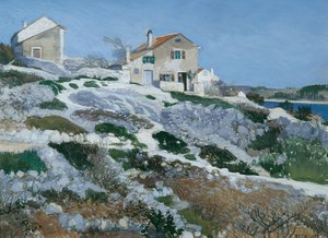 Fiskerhus på Lussin av Friedrich Beck