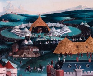 Intervju av Francois I og Henry VIII på Golden Sheet Camp 7. juni