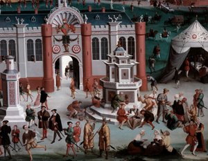 Intervju av Francois I og Henry VIII på camp du cloth d