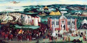 Møte på Gulldukens felt, 7. juni 1520, etter Hans Holbein den eldste (14605-1524)