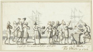 Symbolsk for fredsforhandlingene i 1706 (?) av Friedrich Ebisch