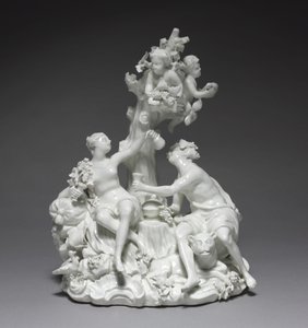 Bacchus og Venus, produsent Tournay Factory, Belgia, ca. 1755 av Friedrich Elias I Meyer