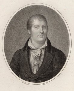 Portrett av fiolinisten og komponisten Louis Spohr 1784-1859, 1820. av Friedrich Fleischmann