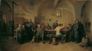 Soldater i kantina av Friedrich Friedländer Ritter von Malheim