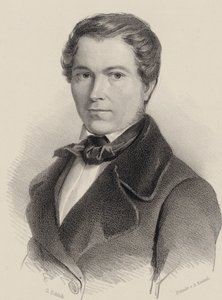Portrett av fiolinisten og komponisten Joseph Labitzky 1802-1881, 1840. av Friedrich Gustav Schlick