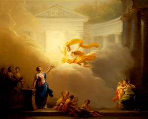 Muses of Tragedy and Comedy, av Friedrich Heinrich Fuger (1751-1818)