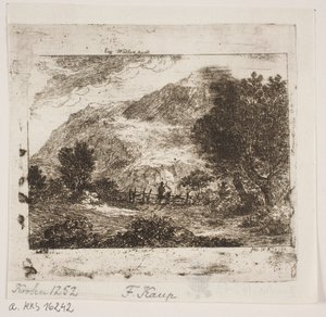 Landskap ved Wallenstadt av Friedrich Kaup