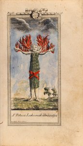 Illustrasjon i Ludvig Holberg- Reisen til Niels Klim til World Underground av Friedrich Müller
