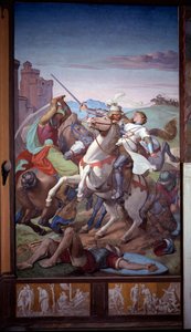 Ekteparet Odorado og Gildippe - Fresco av Friedrich Overbeck