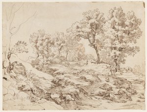 La Serpentara nær Olevano, 1829. av Friedrich Preller