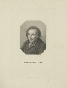 Portrett av Moses Mendelssohn 1729-1786, 1818.