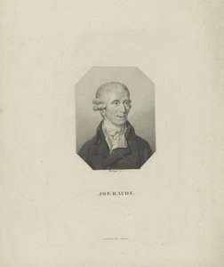 Portrett av komponisten Joseph Haydn 1732-1809, 1818.