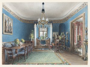 Det blå rommet, Fischbach slott av Friedrich Wilhelm Klose