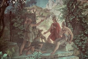 Odysseus ved svinegjeteren Eumaeus, Scener fra Odysseen