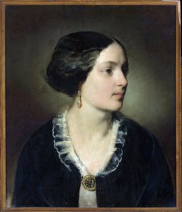 Portrett av grevinne Katarzyna Potocka (1825-1907), født Branicka - Friedrich Ritter von Amerling (1803-1887). Olje på lerret