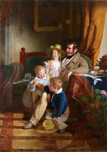 Rudolf von Arthaber og hans barn Rudolf, Emilie og Gustav