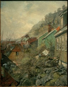 Hus i Kragerø av Fritz Thaulow